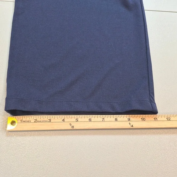 Halara Navy Blue Wide Leg‎ Pleated Athleisure Dress Pants Women's Size S Career - Picture 15 of 15